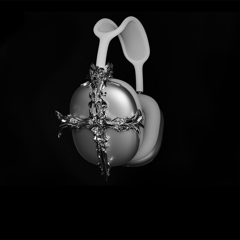Gothic Resin Cross Accessories Headphone Cover