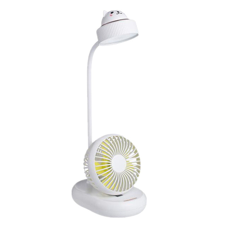 USB Mini Fan Led Table Lamp