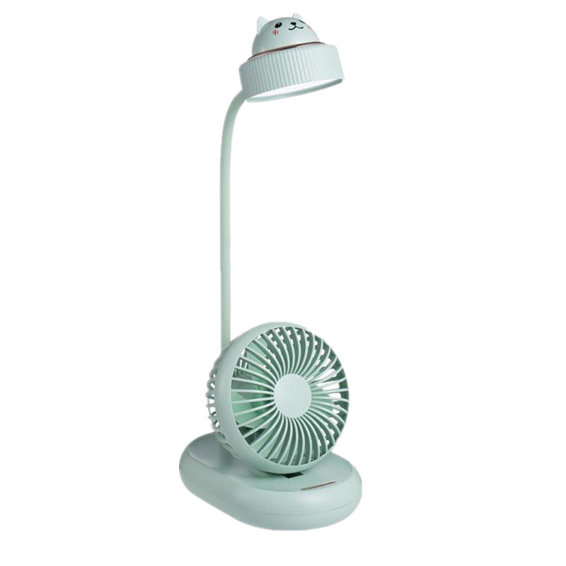 USB Mini Fan Led Table Lamp