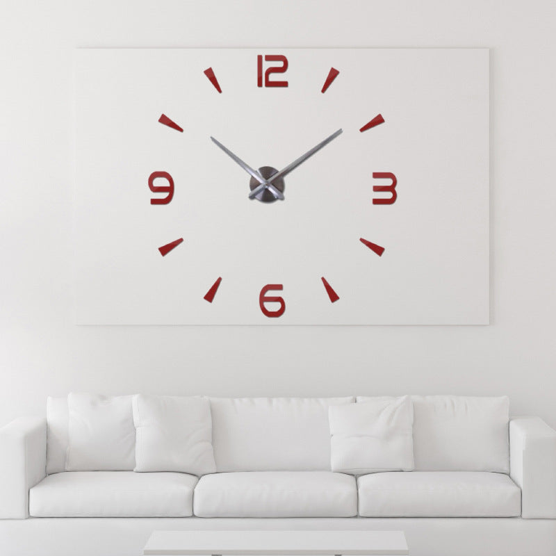 Round clock acrylic 3d sticker clock