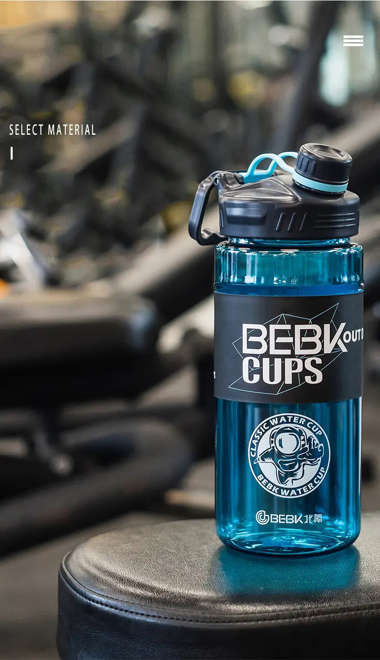 Large Capacity Portable Plastic Water Bottle (1pc)