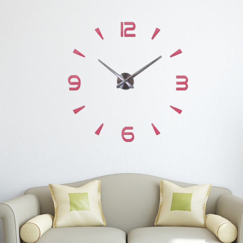 Round clock acrylic 3d sticker clock
