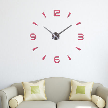 Round clock acrylic 3d sticker clock