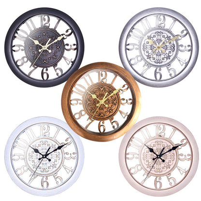Home Round Clock 11 Inch Living Room Clock Creative Wall Clock Quartz Clock