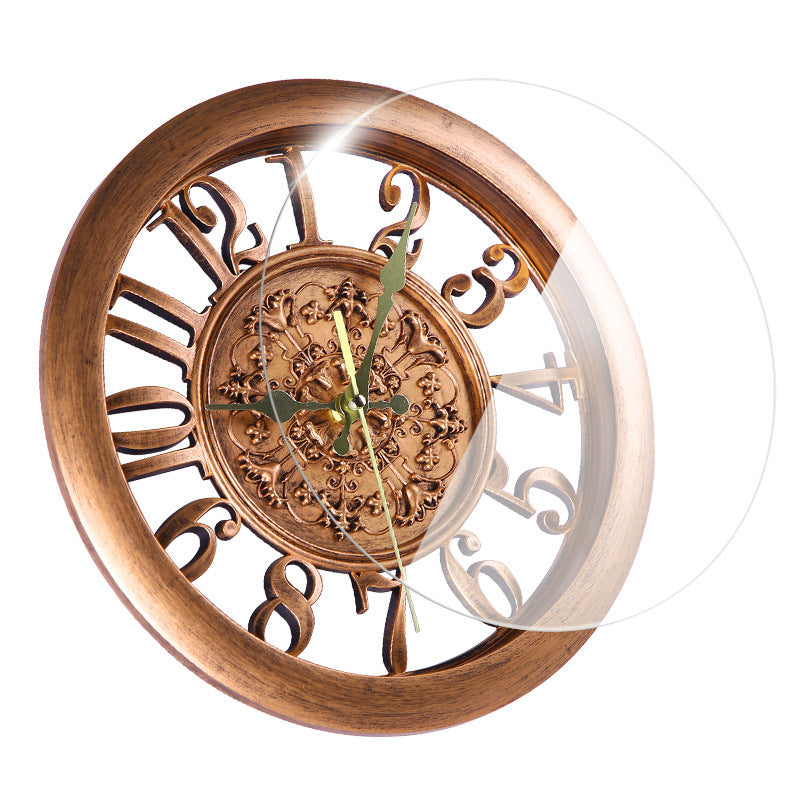 Home Round Clock 11 Inch Living Room Clock Creative Wall Clock Quartz Clock