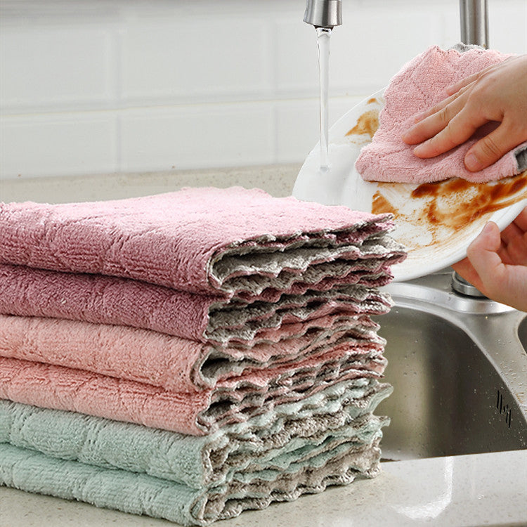 Clean Dish Towel And Dish Cloth