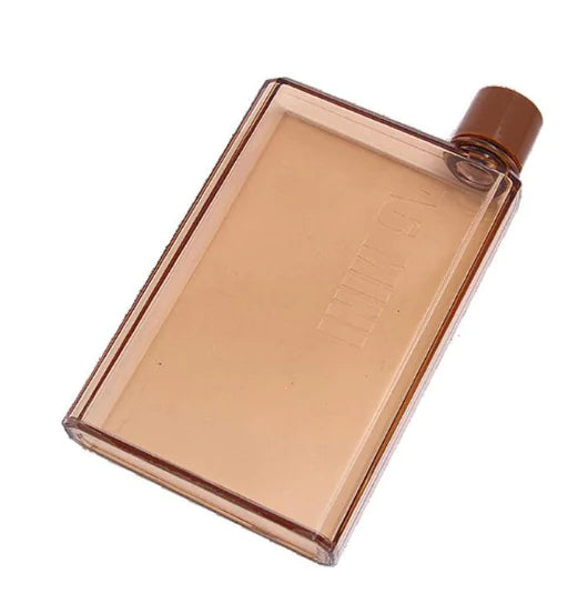 A5 Flat Plastic Water Bottle and Creative Cup