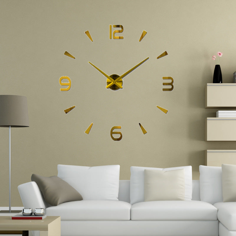 Round clock acrylic 3d sticker clock