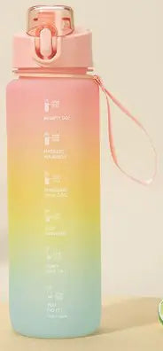 Motivational 1L Heavy Duty Plastic Water Bottle