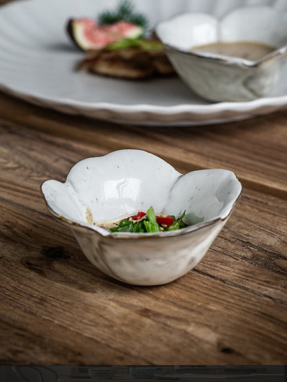 Petals Seasoning Dish Household Ceramic Dish