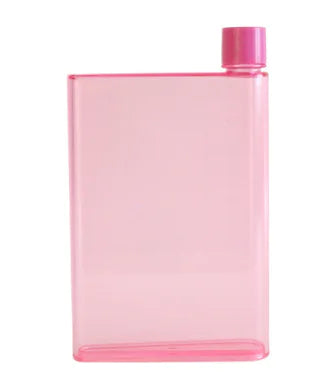 A5 Flat Plastic Water Bottle and Creative Cup