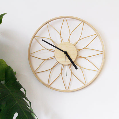 Solid Wood Clock Clock Living Room