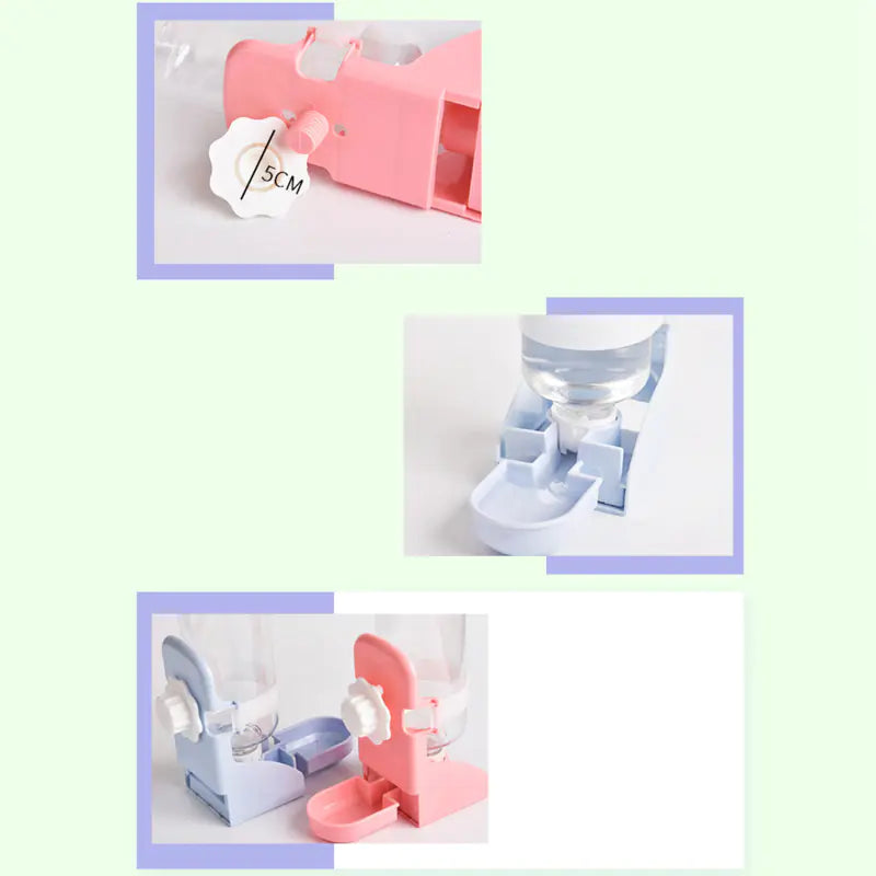 Hanging Plastic Water Bottle Dispenser for Small Pets