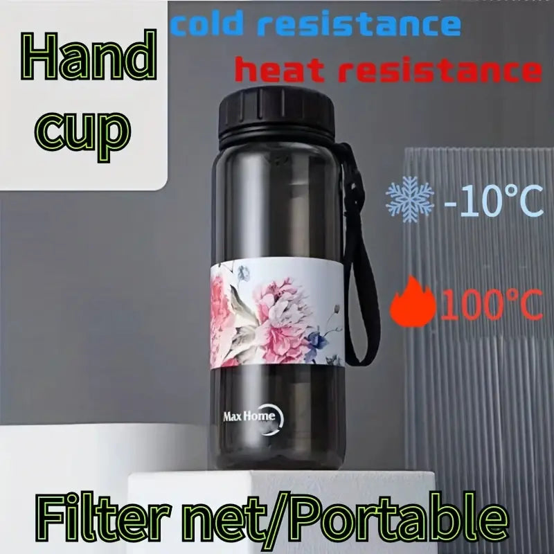 23.67oz Portable Plastic Water Bottle with Filter