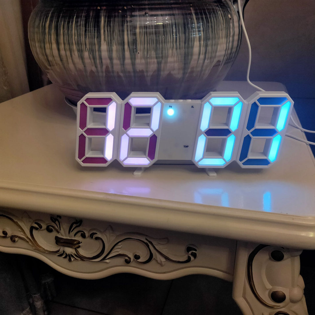 LED Electronic Gift Alarm Clock Large Clock Temperature Clock