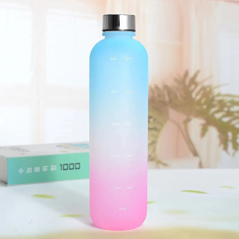 33.8oz Gradient Outdoor Fitness Plastic Water Bottle