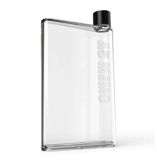 A5 Flat Plastic Water Bottle and Creative Cup