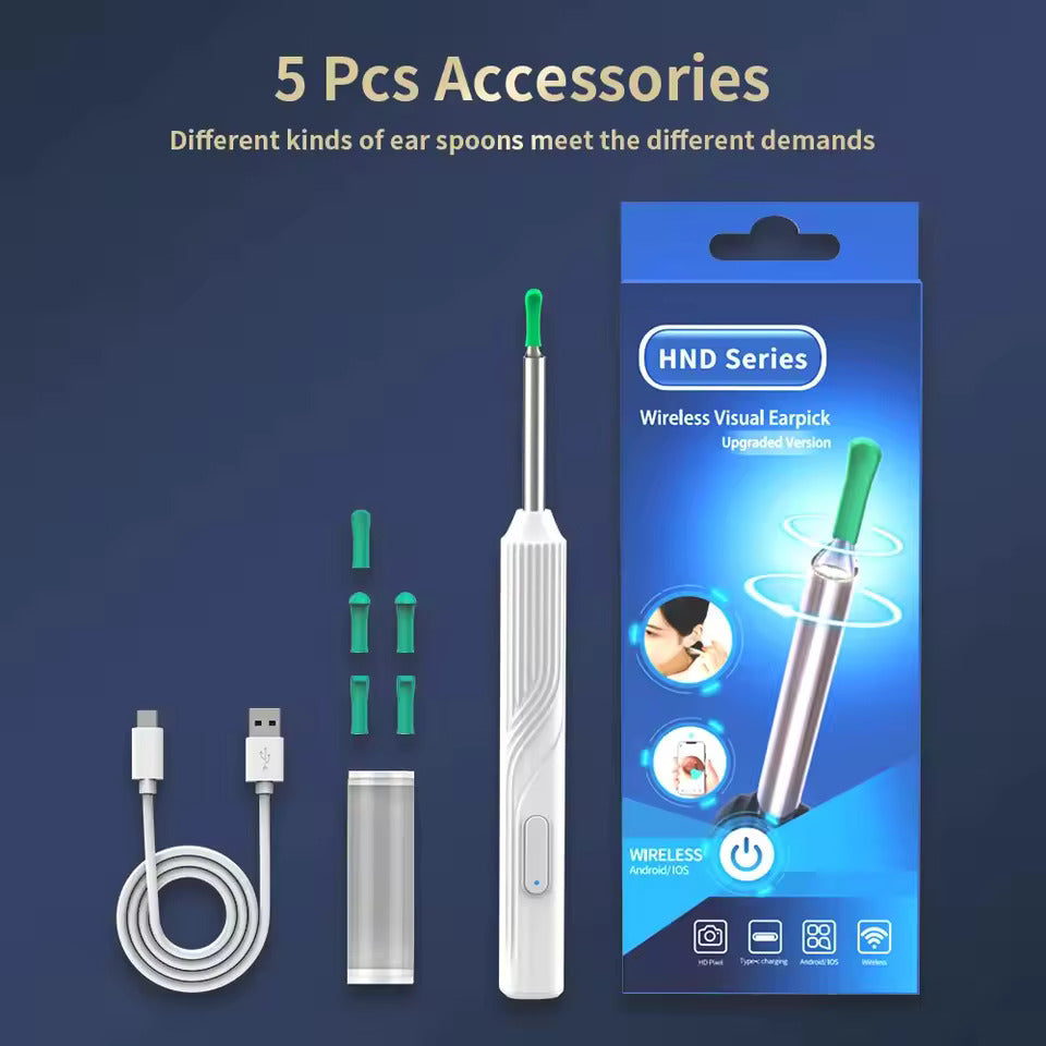 Smart Visual Ear Cleaner with HD Camera &amp; LED Lights | Safe &amp; Precise Ear Wax Removal