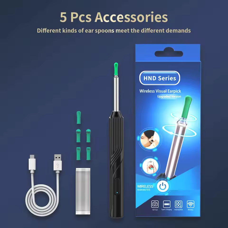 Smart Visual Ear Cleaner with HD Camera &amp; LED Lights | Safe &amp; Precise Ear Wax Removal