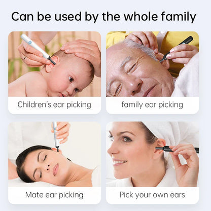 Smart Visual Ear Cleaner with HD Camera &amp; LED Lights | Safe &amp; Precise Ear Wax Removal