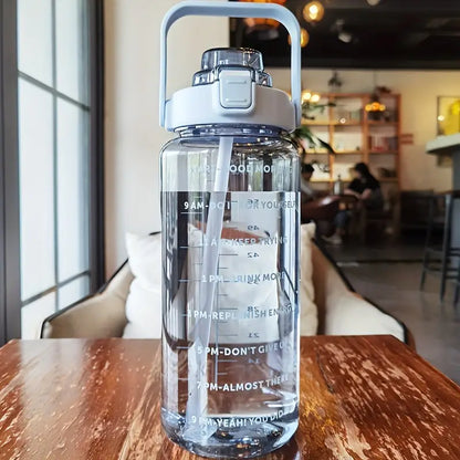 Large Capacity 67.63oz Plastic Water Bottle with Straw