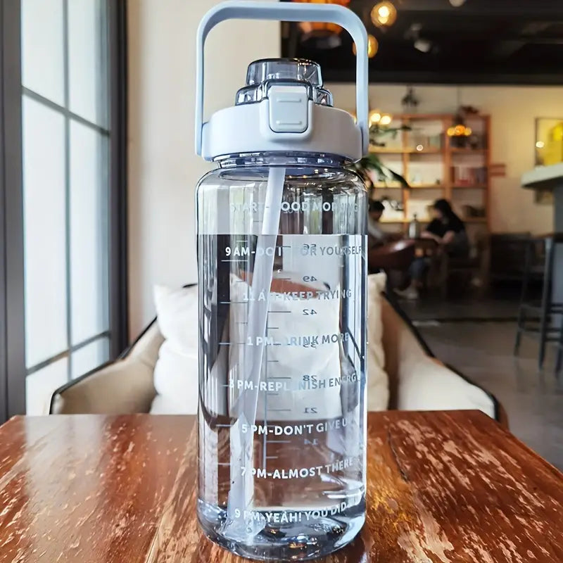 Large Capacity 67.63oz Plastic Water Bottle with Straw