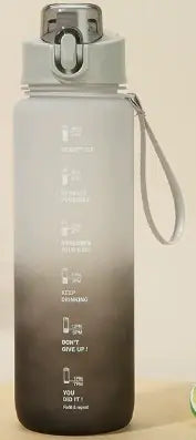 Motivational 1L Heavy Duty Plastic Water Bottle