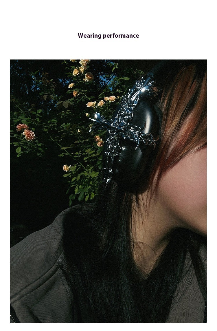 Gothic Resin Cross Accessories Headphone Cover
