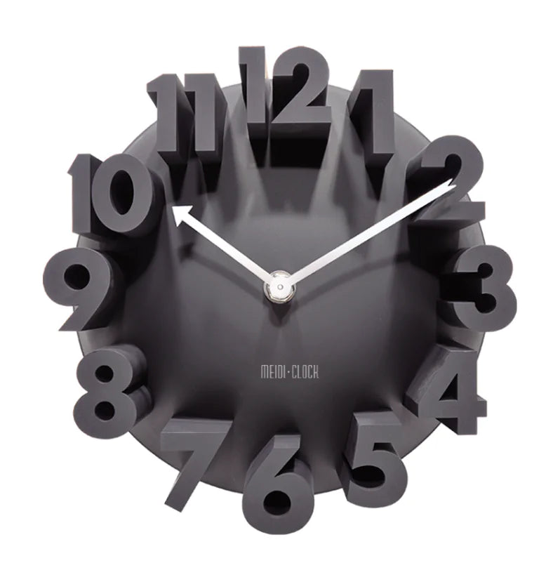 3D Stylish Minimalist Wall Clock