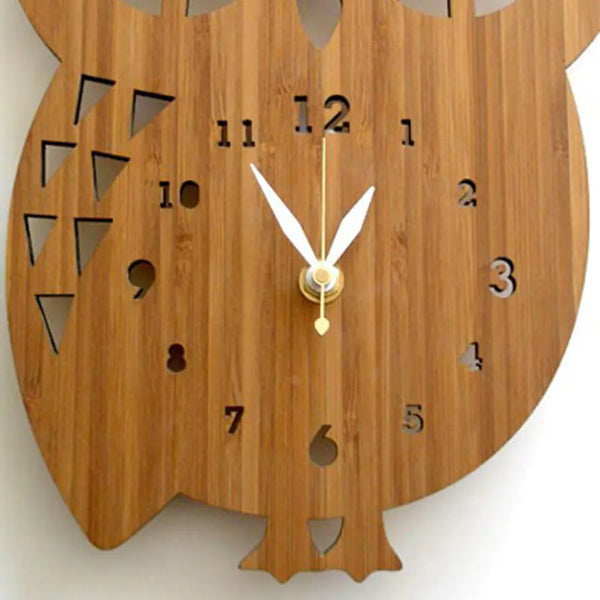 Owl Wall Clock - Animal Decor