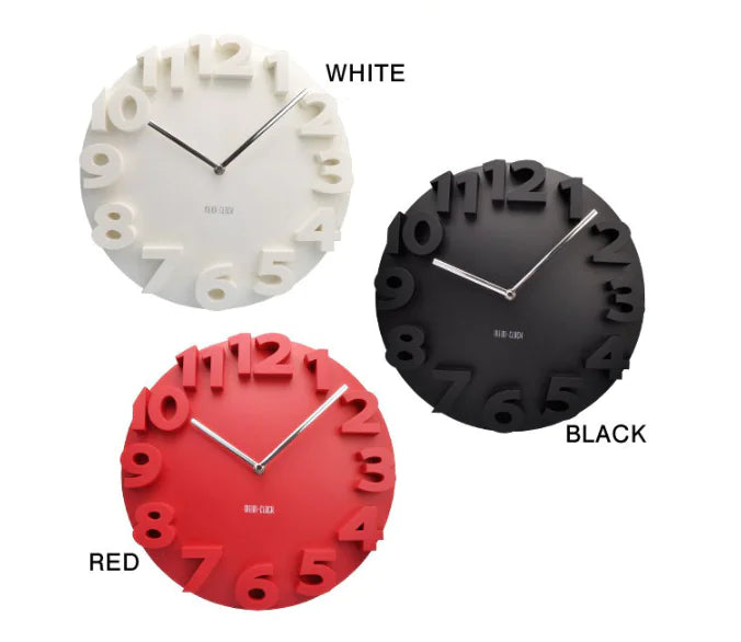 3D Stylish Minimalist Wall Clock
