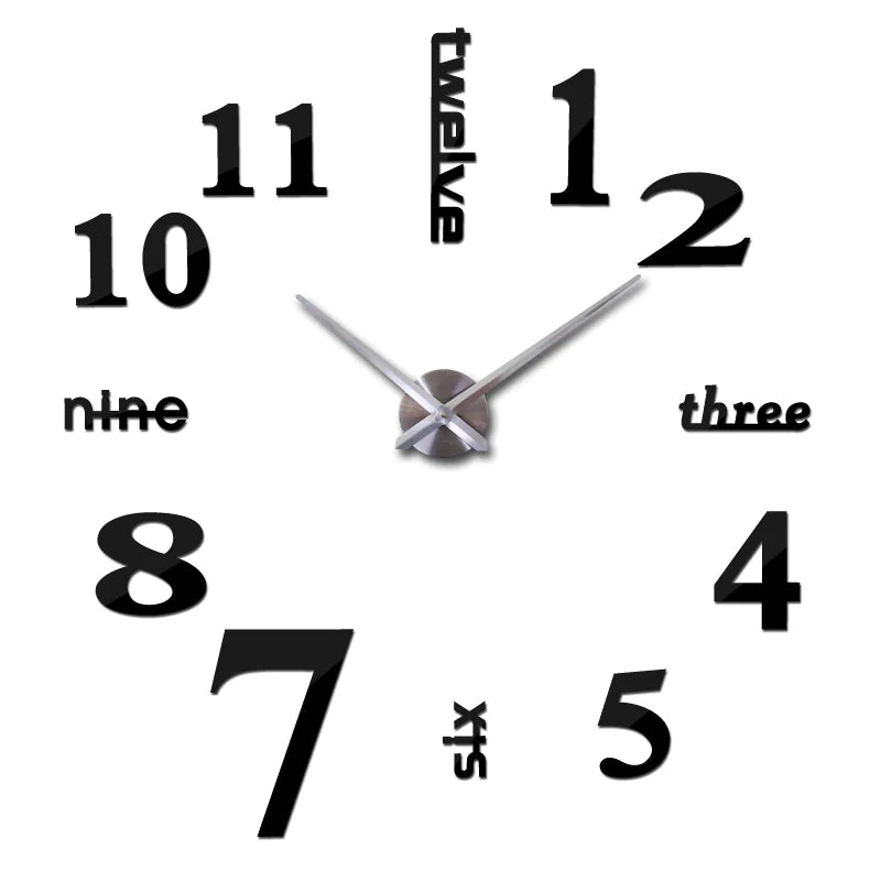 Creative Acrylic Mirror Wall Clock