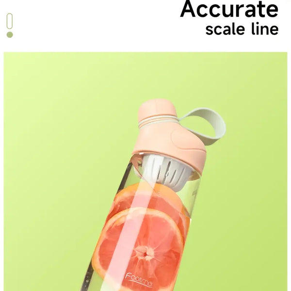 Plastic Water Bottle with Tea Strainer