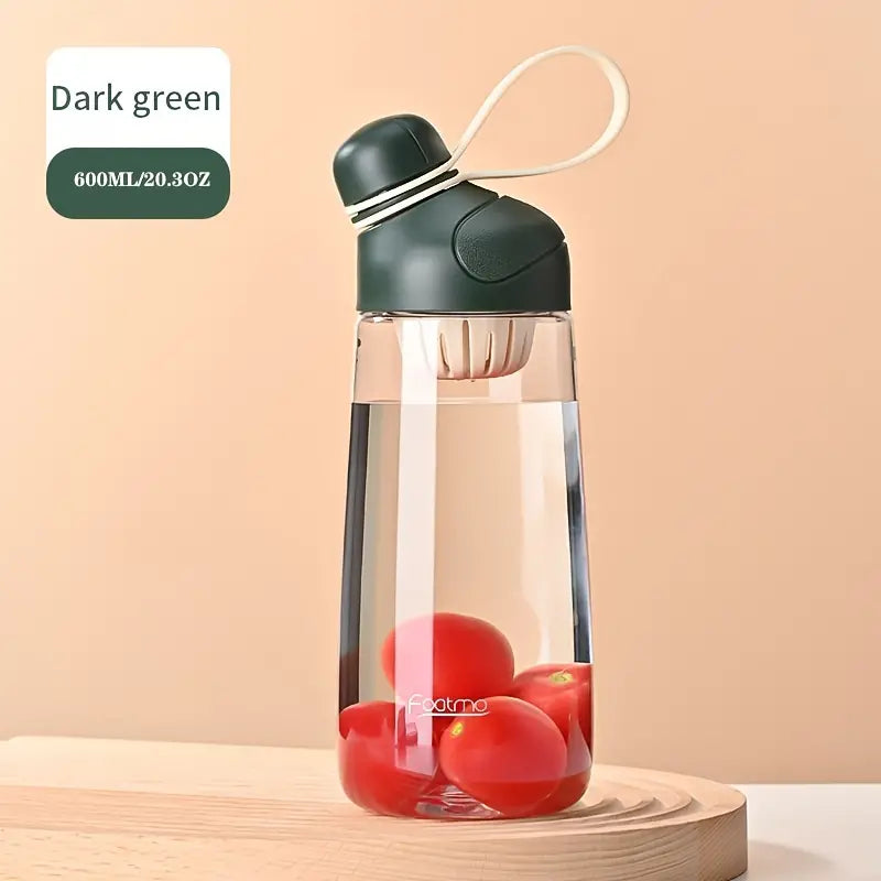 Plastic Water Bottle with Tea Strainer