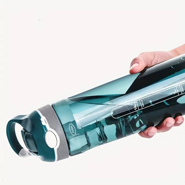 Portable Plastic Water Bottle with Straw for Students