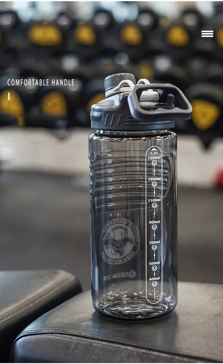 Large Capacity Portable Plastic Water Bottle (1pc)