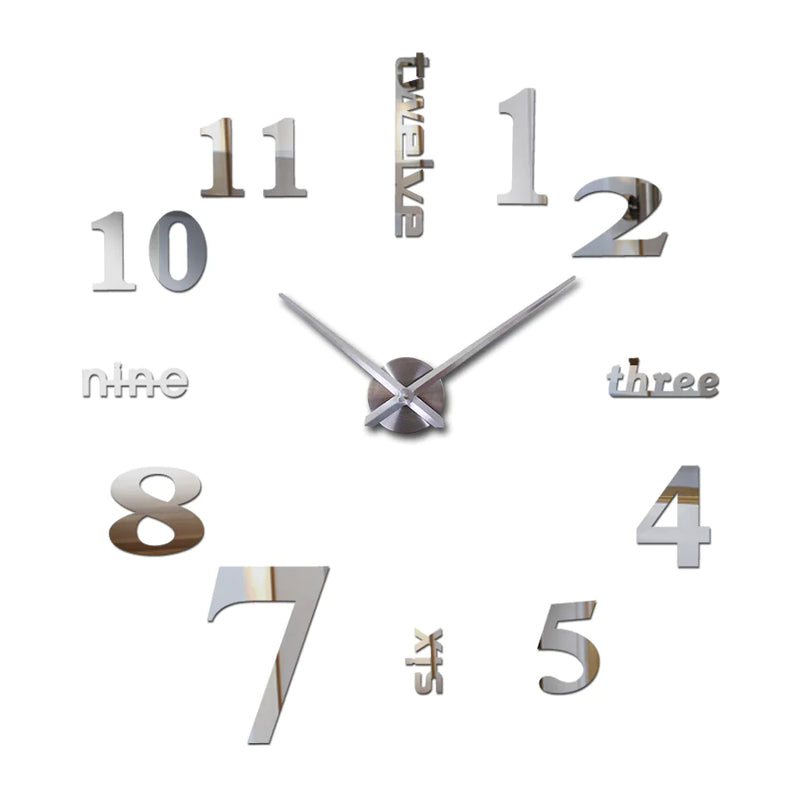 Creative Acrylic Mirror Wall Clock